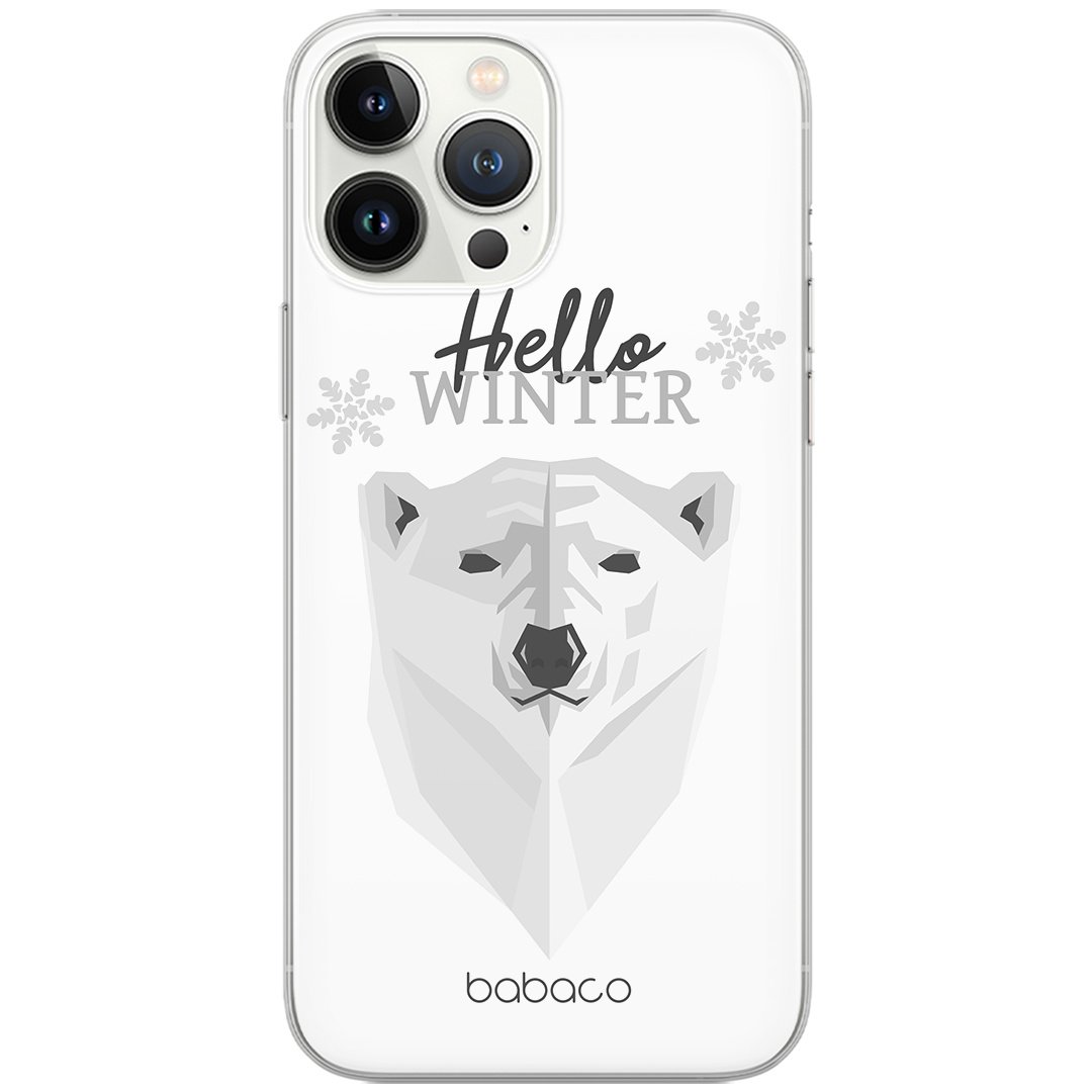 Etui do Samsung M33 5G Winter 003 Babaco Nadruk pełny Biały