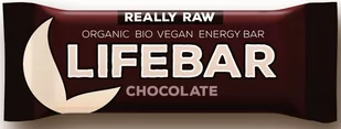 LIFEFOOD BATON CZEKOLADOWY RAW BEZGLUTENOWY BIO 47 g - LIFEFOOD - Batoniki - miniaturka - grafika 1