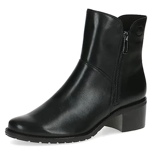 Caprice Damskie 9-26421-41 botki sznurowane z obcasem, Czarna papka, 37.5 EU - Botki damskie - miniaturka - grafika 1