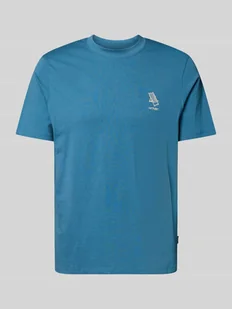 T-shirt z wyhaftowanym detalem model ‘JEPPE’ - Koszulki męskie - miniaturka - grafika 1