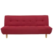 Sofy i kanapy - Beliani Sofa trzyosobowa tapicerowana czerwona ALSTEN - miniaturka - grafika 1