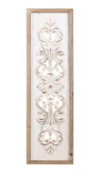 Dekoracje domu - Dekoracja Ścienna Drewniana Biała 92X27X2,5 Cm - miniaturka - grafika 1
