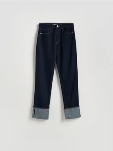 Reserved - Jeansy straight fit - granatowy - Spodnie damskie - miniaturka - grafika 1