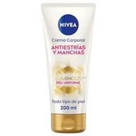 Balsamy i kremy do ciała - NIVEA Luminous 630 Krem do ciała przeciwskurczowe i plamy (1 x 200 ml), krem Nivea przeciwstresowy dla jednolitego odcienia skóry, krem nawilżający do ciała z nawilżeniem 48 h. - miniaturka - grafika 1