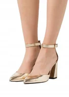 Czółenka - ONLY CZÓŁENKA DAMSKIE KLASYCZNE ZŁOTE 38 T_A - miniaturka - grafika 1