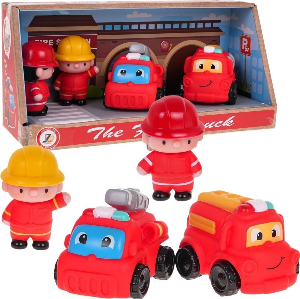 Ramiz Zestaw Strażaków z Pojazdami
