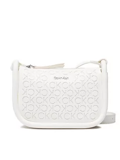 Torebki damskie - Calvin Klein Torebka Resort Shoulder Bag Mesh K60K609403 Biały - grafika 1