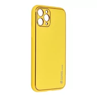 Etui i futerały do telefonów - Forcell Futerał LEATHER Case skórzany do IPHONE 11 PRO ( 5,8" ) żółty - miniaturka - grafika 1