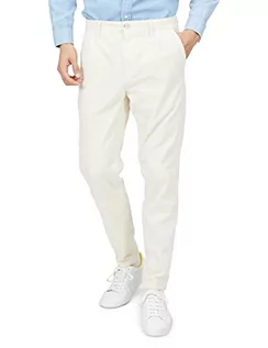 Spodenki męskie - BOSS Męskie spodnie Schino-Shyne Tapered-Fit sztruksowe z bawełny streczowej, Open White, 35W / 34L - grafika 1