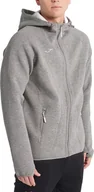 Bluzy męskie - Joma Joma Basilea Softshell Hoodie 101028-280 szary 3XL - miniaturka - grafika 1