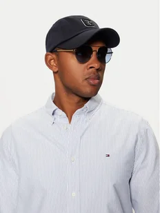 Guess Jeans Czapka z daszkiem M5RZ16 WF8V1 Granatowy - Czapki i chusty sportowe męskie - miniaturka - grafika 1