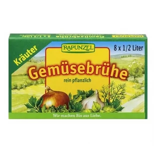 RAPUNZEL (kremy orzechowe, kostki, ketchupy, inne BULION - KOSTKI WARZYWNE Z ZIOŁAMI (ZIELONE) BIO 8x10,5 g - RAPUNZEL BP-4006040004608 - Buliony i przyprawy w kostkach - miniaturka - grafika 1