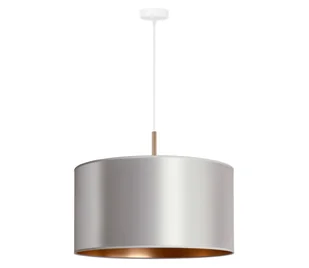 Duolla - Żyrandol na lince CANNES 1xE27/15W/230V śr. 45 cm srebrny/miedź - Lampy sufitowe - miniaturka - grafika 1