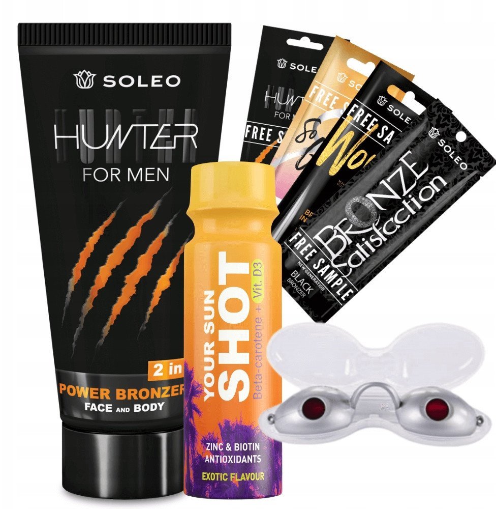 Soleo Hunter 150ml Bronzer Dla Mężczyzn + Gratisy