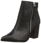 Kozaki damskie - Buffalo London 415-0887 damskie kozaki z krótką cholewką, Czarny Czarny 01, 41 EU - miniaturka - grafika 1