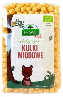 EKOWITAL Kulki miodowe BIO 300 g - Płatki śniadaniowe i musli - miniaturka - grafika 1
