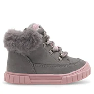 Buty dla dziewczynek - Trzewiki Nelli Blu AVO-505-076 Szary - miniaturka - grafika 1