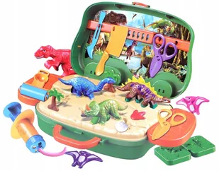 Norimpex Ciastolina Dinozaur, walizka - Masy plastyczne - miniaturka - grafika 1
