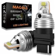Żarówki samochodowe - ŻARÓWKI LED P27W 3156 MAGALL BIAŁE MOCNE 1600LM 12V DRL WSTECZNY - miniaturka - grafika 1