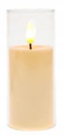 Lampiony i znicze - ŚWIECA LED 12,5cm Na Baterie Wkład do ZNICZA Efekt PŁOMIENIA Świeczka 4380 - miniaturka - grafika 1