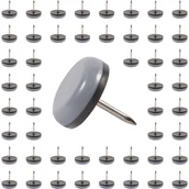 Zawiasy, okucia i inne akcesoria - (Opakowanie 50 sztuk) Nóżki ślizgowe do krzeseł. Łatwe w montażu na nogach krzeseł, ślizgacze meblowe do użytku wewnątrz pomieszczeń chronią podłogę. - miniaturka - grafika 1