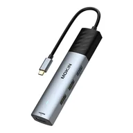 Huby USB - HUB 5 w 1 MOKiN USB-C PD 3.0 100W (srebrny) - miniaturka - grafika 1