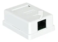 Pozostałe akcesoria sieciowe - ALANTEC Gniazdo natynkowe UTP kat 5e 1xRJ45 zint (GN001) - miniaturka - grafika 1