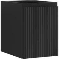 Szafki łazienkowe - Mexen Rivel szafka łazienkowa podumywalkowa 35 cm, 1 drzwi, ryflowana, czarna mat - 91A21-03547-1-BF71 - miniaturka - grafika 1