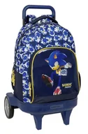Plecaki - SONIC CITY Duży plecak na kółkach, Compact Evolution, zdejmowany, idealny dla dzieci w różnym wieku, wygodny i wszechstronny, jakość i wytrzymałość, 33 x 22 x 45 cm, Niebieski, M, Casual - miniaturka - grafika 1