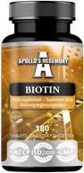 Witaminy i minerały - APOLLO'S HEGEMONY BIOTIN WITAMINA B7 BIOTYNA 180 TABLETEK - miniaturka - grafika 1