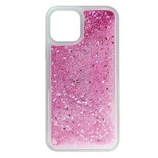 Babaco Etui na telefon iPhone 11 PRO MAX płynny efekt brokatu, różowe - Etui i futerały do telefonów - miniaturka - grafika 1