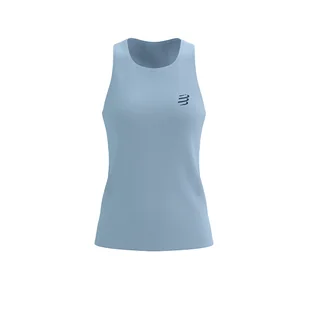 COMPRESSPORT Koszulka biegowa damska PERFORMANCE SINGLET cashmere blue - Koszulki sportowe damskie - miniaturka - grafika 1