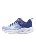 Buty dla dziewczynek - Skechers Dziewczęce Sola Glow Ombre Deluxe sneakersy, Granatowa siateczka, jasnoniebieska cholewka, 30 EU - miniaturka - grafika 1
