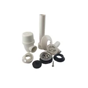 Syfony - Syfon butelkowy do umywalki z sitkiem metalowym i odpływem do pralki - pojedynczy WADEP - miniaturka - grafika 1