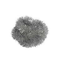 Ozdoby bożonarodzeniowe - Łańcuch choinkowy grubo cięty 7 x 200 cm srebrny - miniaturka - grafika 1