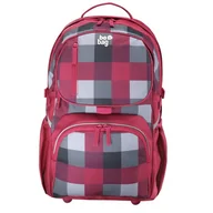 Plecaki szkolne i tornistry - Herlitz Sp. z o.o. Be Bag Plecak szkolny Cube Karo burgund - miniaturka - grafika 1