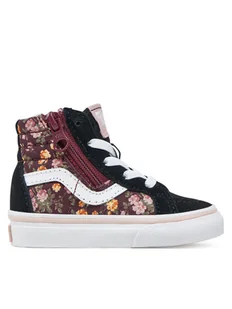 Vans Tenisówki SK8-Hi Reissue Side Zip VN0007Q3BOV1 Czarny - Buty dla dziewczynek - miniaturka - grafika 1