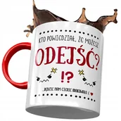 Kubki - Kubek Czerwony na Pożegnanie z Pracy Na Prezent z Nadrukiem ze Zdjęciem+ Opakowanie na prezent (wzór 01) - miniaturka - grafika 1