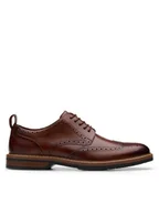 Półbuty męskie - Clarks Półbuty Aldwin Limit 26178428 Brązowy - miniaturka - grafika 1