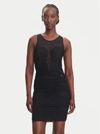 Sukienki - Fracomina Sukienka koktajlowa FQ23WD1005W52901 Czarny Slim Fit - miniaturka - grafika 1