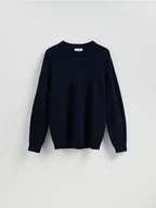 Moda i Uroda OUTLET - Reserved - Sweter z wełną - granatowy - miniaturka - grafika 1