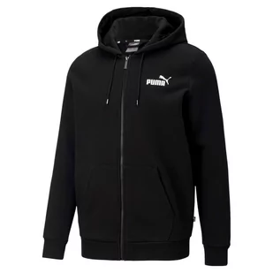 Bluza z kapturem męska Puma ESS SMALL LOGO FZ czarna 58670201-M - Bluzy męskie - miniaturka - grafika 1