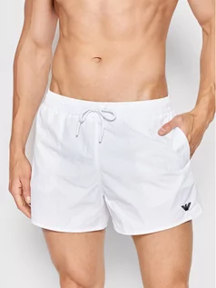 Kąpielówki męskie - Emporio Armani Szorty kąpielowe 211756 2R422 00010 Biały Regular Fit - grafika 1