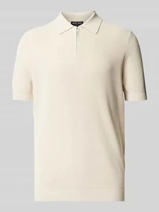 Koszulka polo o kroju regular fit z listwą z zamkiem błyskawicznym - Koszulki męskie - miniaturka - grafika 1