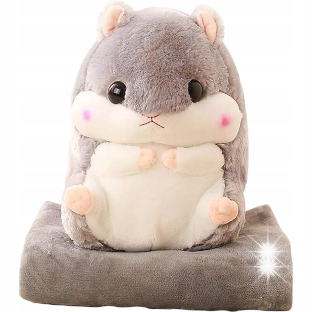 CHOMIK Z KOCYKIEM DUŻA MASKOTKA PRZYTULANKA PODUSZKA KOCYK PLUSZAK 35CM