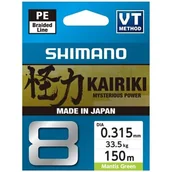 Żyłki wędkarskie - Plecionka SHIMANO Kairiki 8 0.315 mm / 150 m Zielony - miniaturka - grafika 1