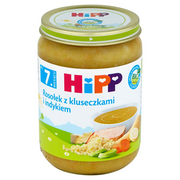 Dania dla dzieci - HIPP - Pełnowartościowy posiłek warzywno-mięsny dla niemowląt Rosołek z kluseczkami - miniaturka - grafika 1