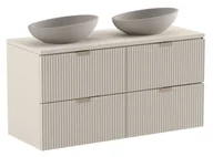 Szafki łazienkowe - Kaszmirowa duża szafka pod umywalkę nablatową S2-C30 - miniaturka - grafika 1