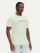 Koszulki męskie - Volcom T-Shirt Crazybal A3512554 Zielony Classic Fit - miniaturka - grafika 1