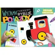 Kolorowanki, wyklejanki - Wycinam naklejam rysuję Pojazdy Nowa - miniaturka - grafika 1